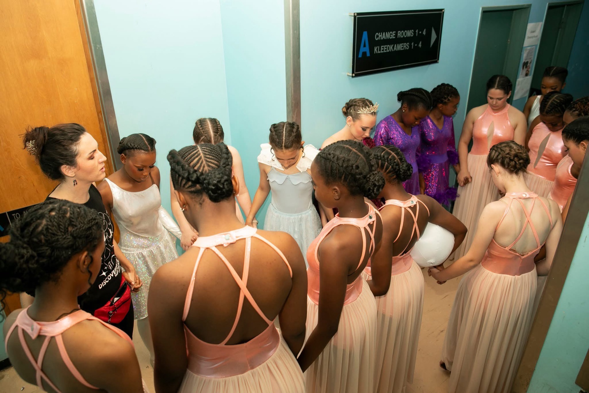 Pre-show backstage
